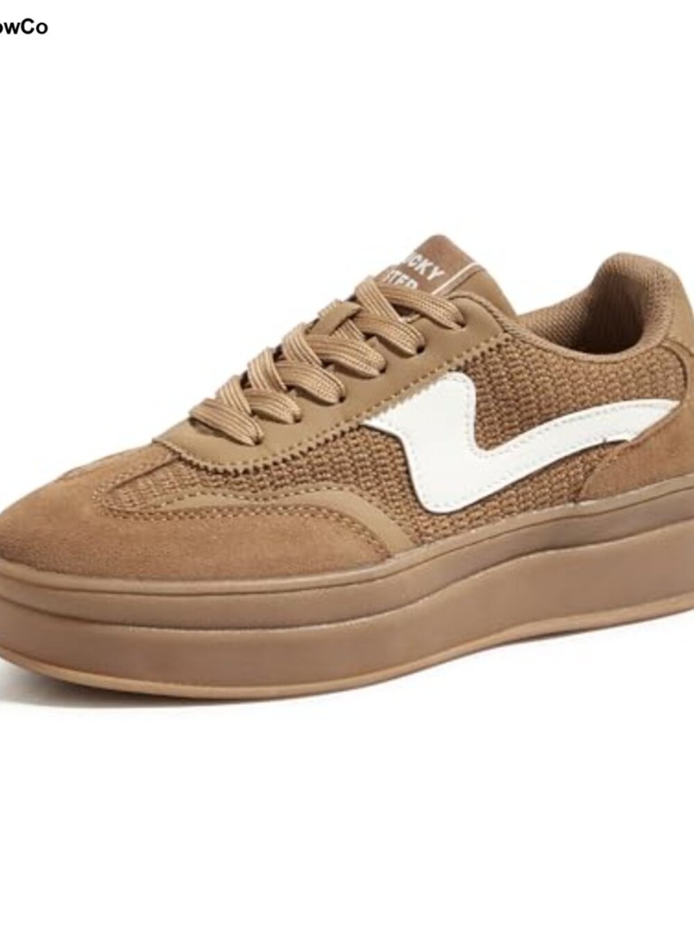 Platform Fashion Sneakers Thick Sole Genuine Leather Suede Walking Shoes